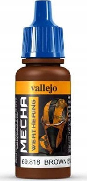 Vallejo Vallejo: 69.818 - Mecha Weathering - Brown Engine Soot (Matt) (17 ml)