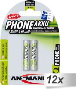 Ansmann Akumulator Phone AAA / R03 550mAh 24 szt.