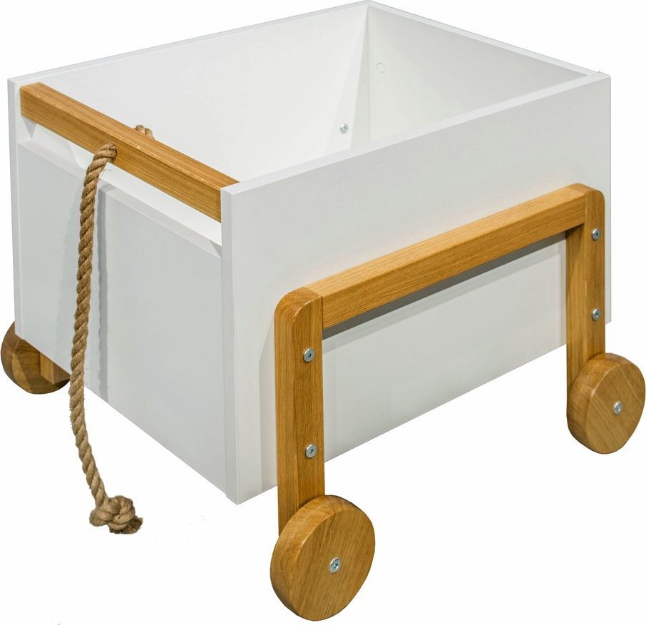 Elior Biały kontenerek na zabawki - Benny 3S