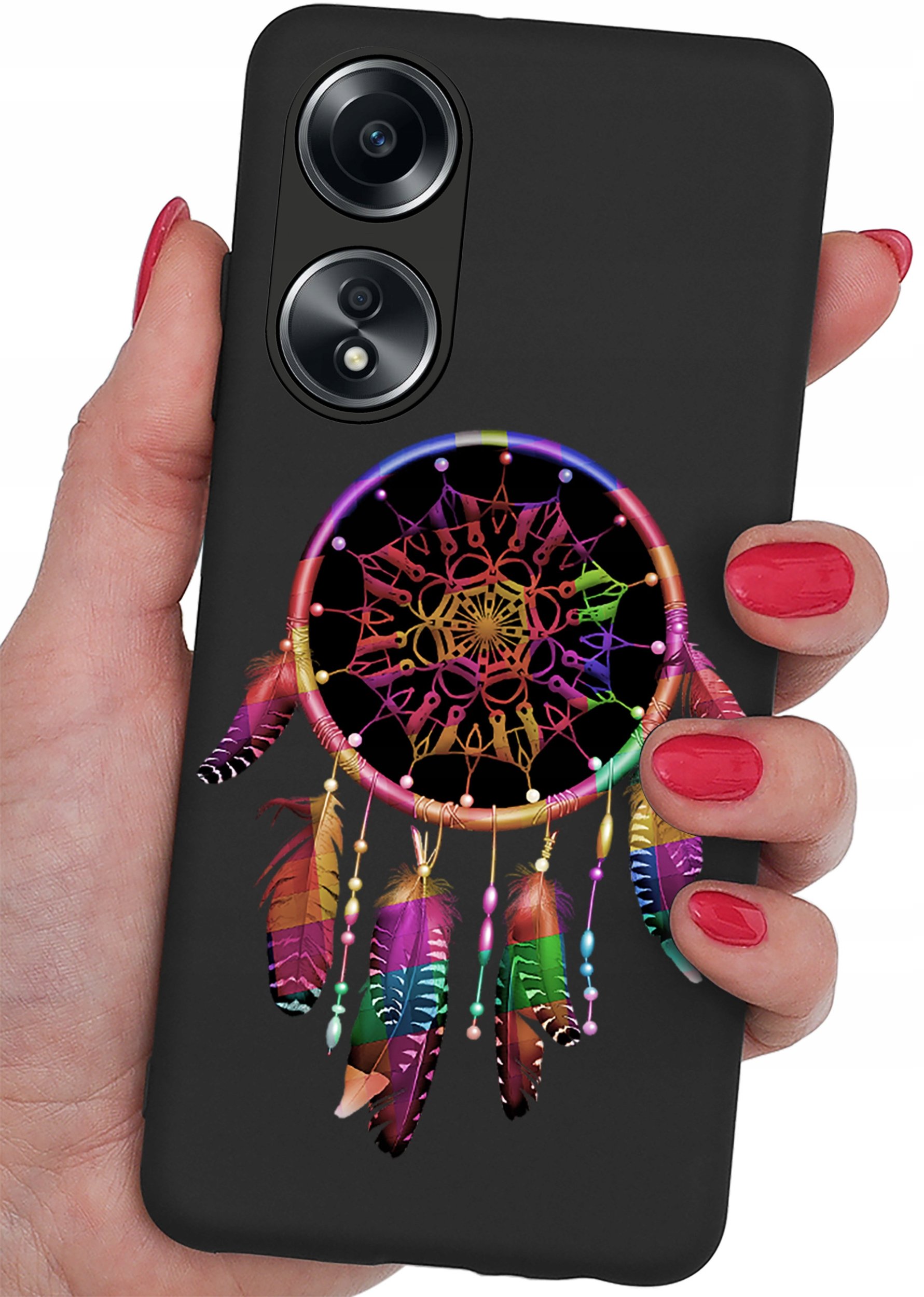 Etui do Oppo A38 4G CASE WZORY SOFT MATT PLECKI + SZKŁO OCHRONNE 9H