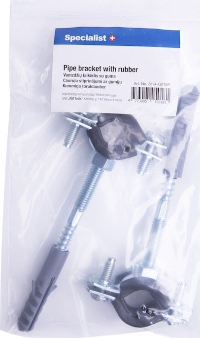 Specialist+ SPECIALIST+ pipe holder. with rubber, 56-60mm, 2", 2 pcs.