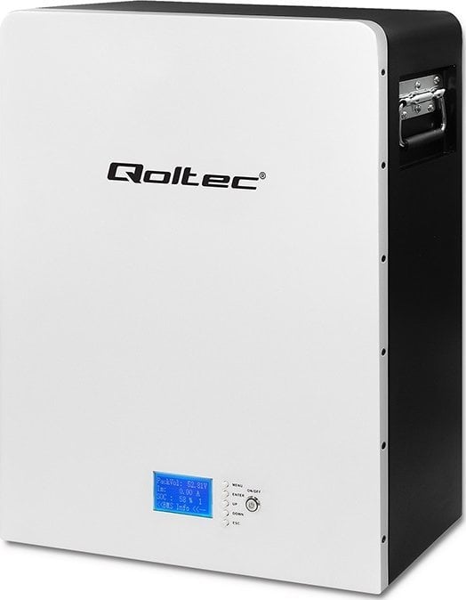 Qoltec Qoltec Stabilny Magazyn energii LiFePO4 | 5.12kWh | 51.2V | 100Ah | BMS | LCD