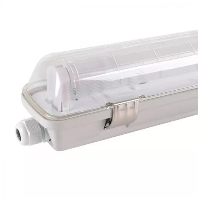 Volteno Oprawa hermetyczna pod tuby LED 1x60cm szary IP65 ABS + PS 66,9x6,9x8,3cm VO2813