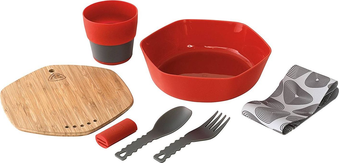Robens Zestaw naczyń kempingowych Leaf Meal Kit - fire
