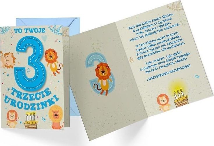 KUKARTKA Karnet B6 PR-284 Urodziny 3