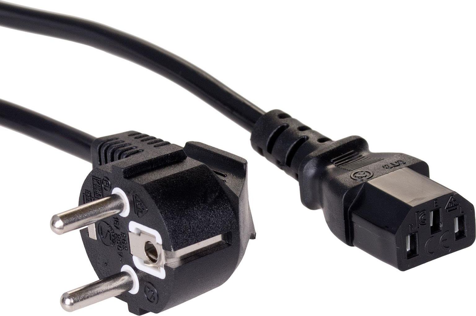 Kabel zasilający Akyga IEC C13 CEE 7/7 230V/50Hz 1,5m (AK-PC-01C)