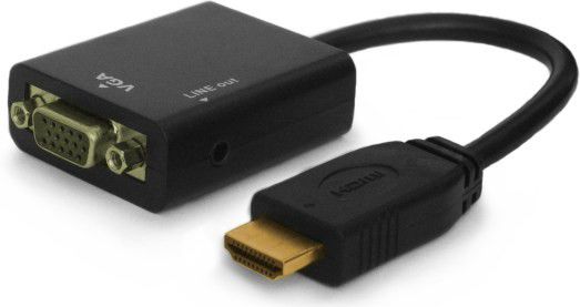 Adapter AV Savio HDMI - D-Sub (VGA) czarny (CL-23)