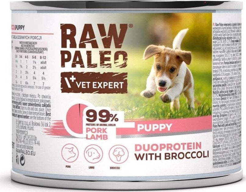 Raw Paleo Pork&Lamb Puppy Can 200g