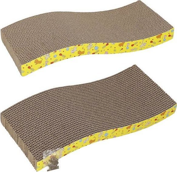 Springos Drapak dla kota kartonowy z kocimiętką falowany UNIWERSALNY