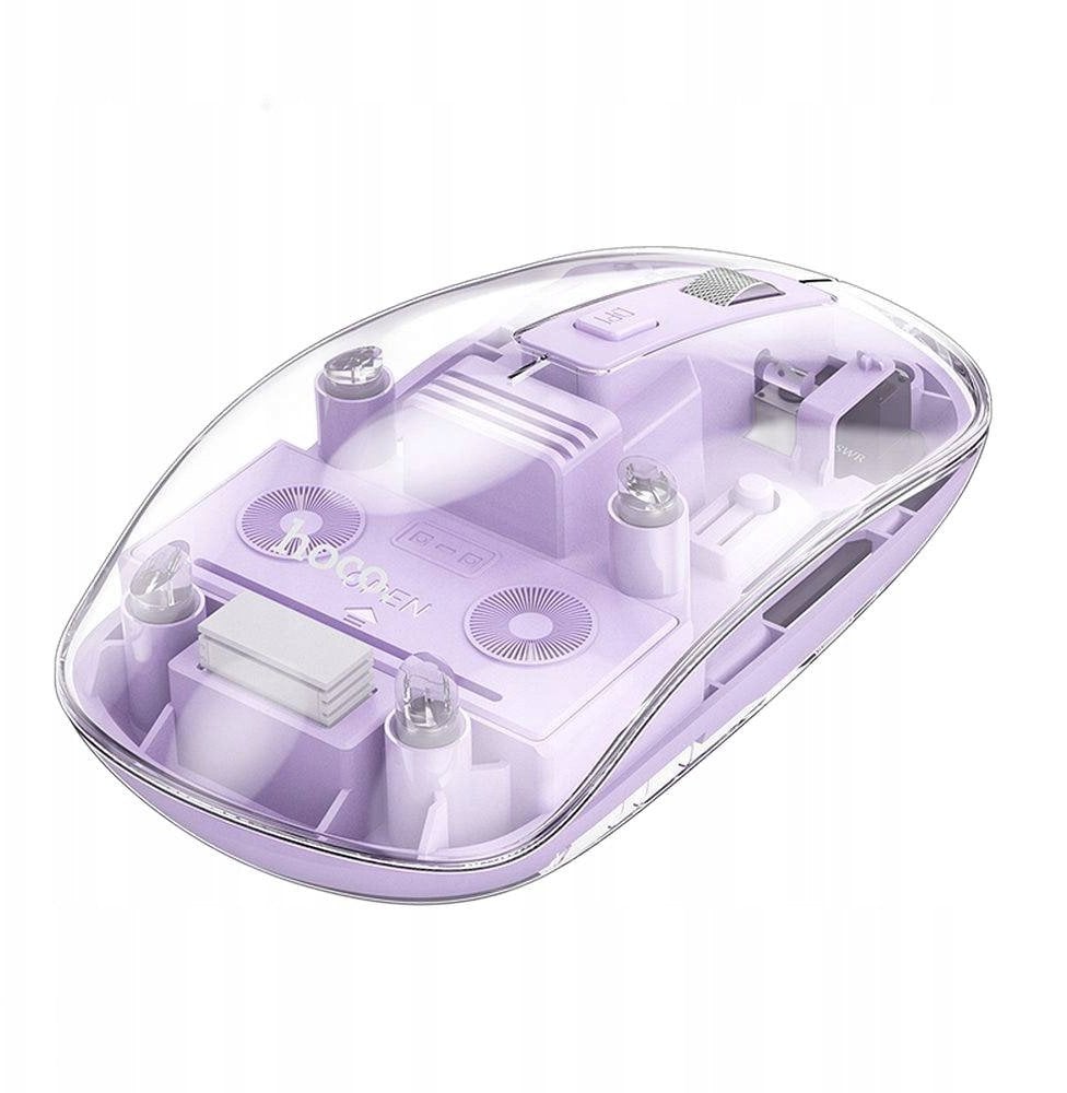 Mysz Hoco HOCO mysz komputerowa bezprzewodowa 2,4G 1600 dpi GM29 fioletowa