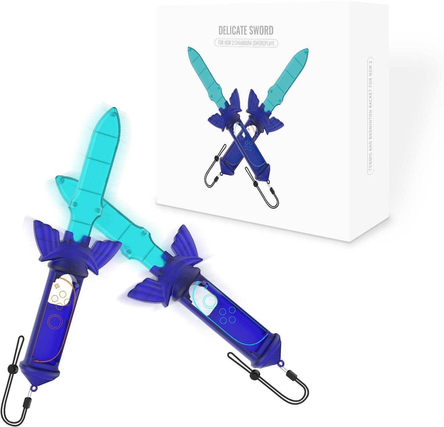 2x Miecz Uchwyt Do Joycon Joy-con Dla Nintendo Switch 2 / Nse 2 / Do Gry Zelda Sports / Jys-ns2267