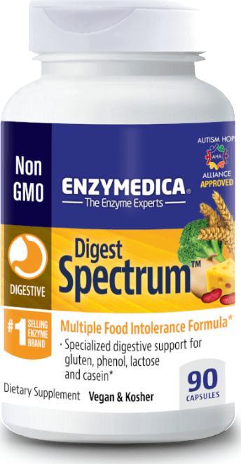 Enzymedica ENZYMEDICA Digest Spectrum (Przy nietolerancjach pokarmowych) 90 Kapsułek
