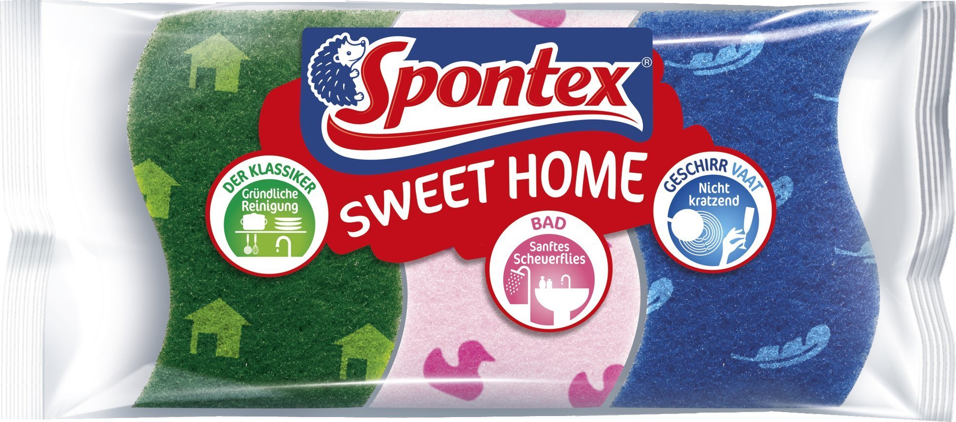Spontex Spontex Spülschwamm Sweet Home x3