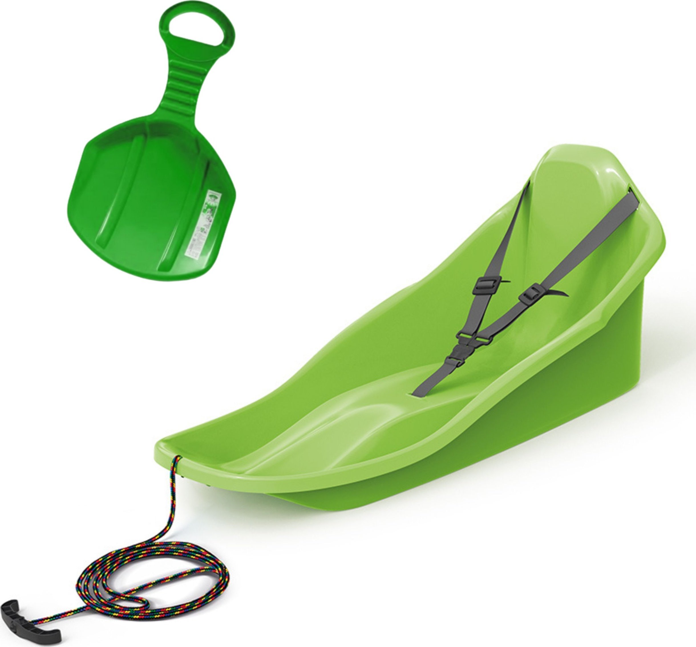 Prosperplast Sanki z oparciem TOPO zapinane pasy + Ślizg na zimę