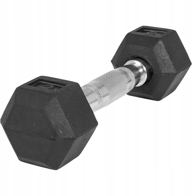 Hantla 2 kg żeliwna gumowana profesjonalna