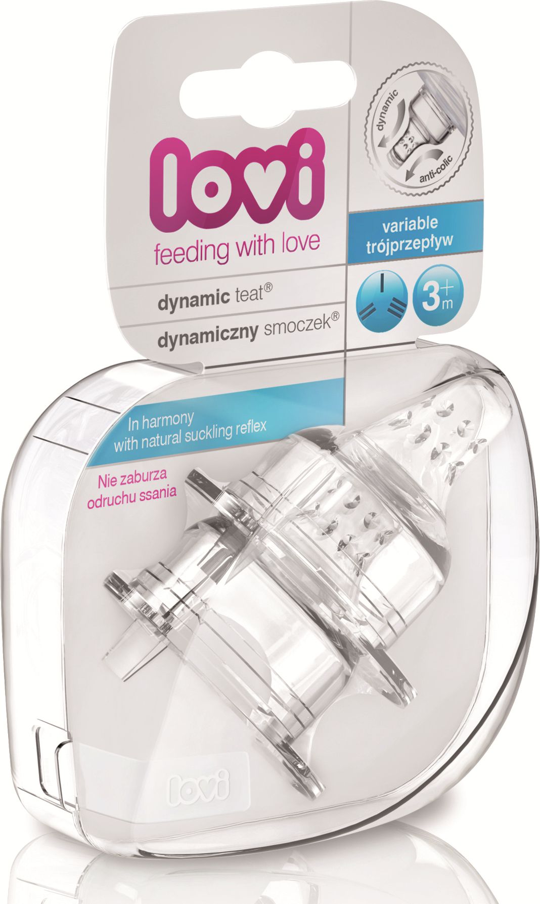 Canpol Smoczek Lovi trójprzepływy 3m+ 2 sztuki