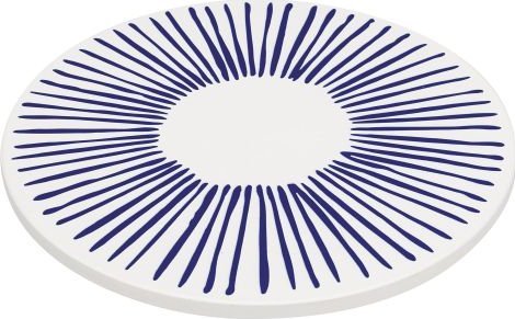 Zassenhaus Podkładka pod gorące naczynia, ceramika/korek, śred. 20 cm, kreski Nordic / Zassenhaus