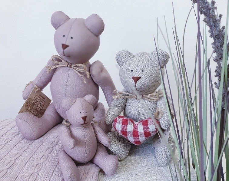 Tajemniczy ogród Miś maskotka handmade cacao 27cm () - 1741-uniw