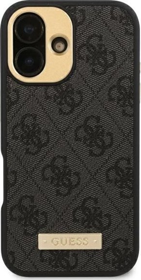 Guess GUHMP16LU4GPRK iPhone 16 Pro 6.3" czarny/black hardcase 4G Logo Plate MagSafe