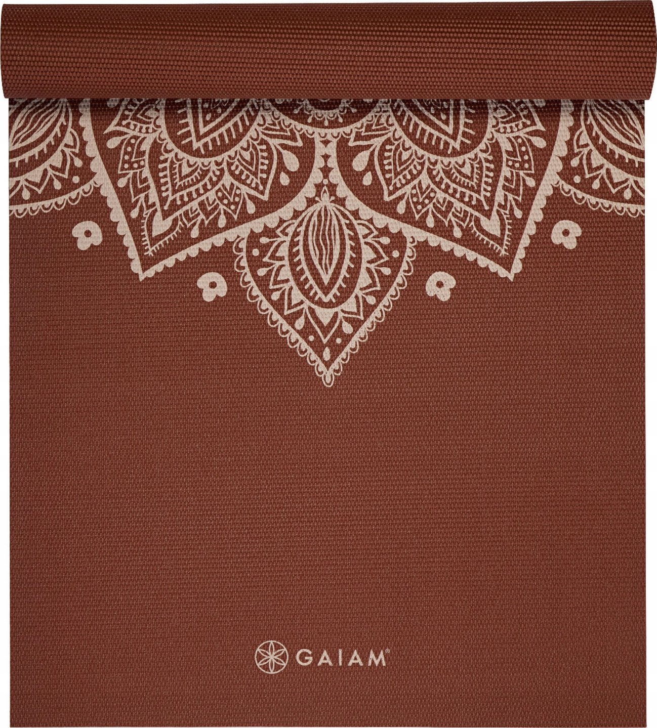 Gaiam Mata do jogi Intense Rust Sundial Flower 5mm