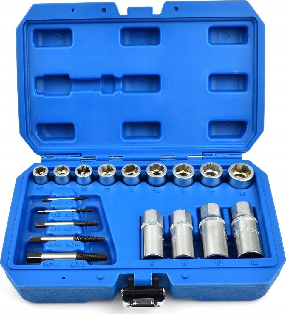 Geko Zestaw wykrętaków do śrub i szpilek 17el. (10)