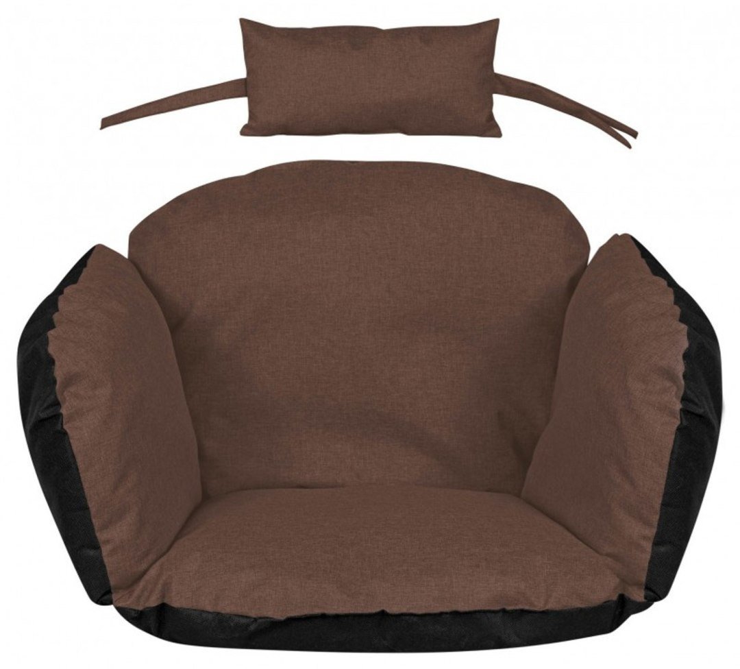 PODUSZKA OGRODOWA BOCIANIE GNIAZDO 112x113CM Z ZAGŁÓWKIEM BRĄZOWA