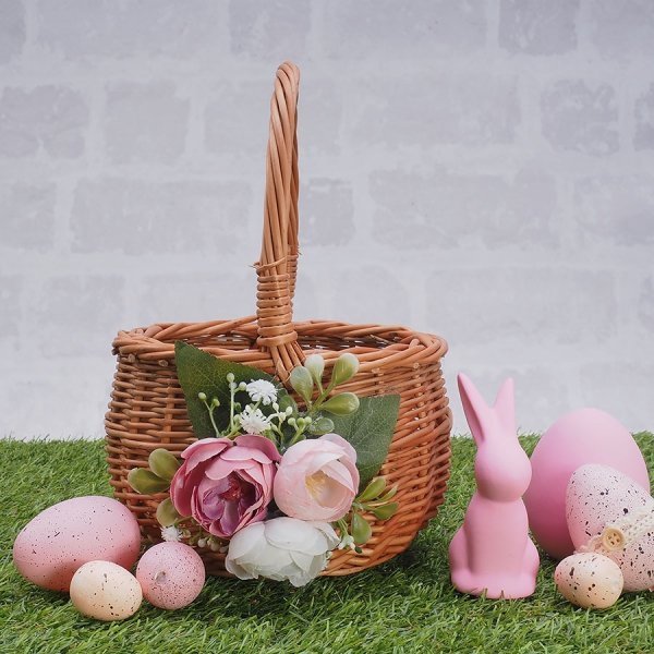 Koszyczek Wielkanocny Bolerek Kwiat 15cm
