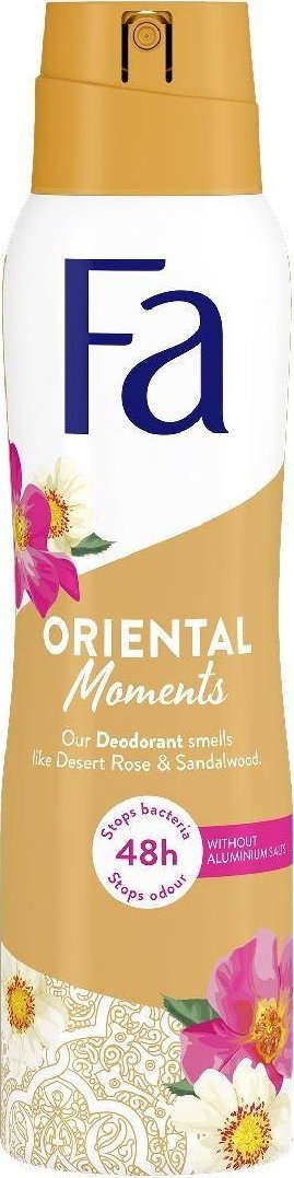 Fa Oriental Moments dezodorant w sprayu o zapachu róży pustynnej i drzewa sandałowego 150ml