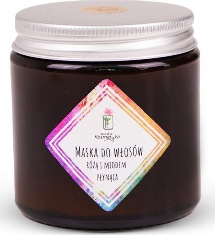 Nowa Kosmetyka Maska do włosów różą i miodem płynąca, 120 ml