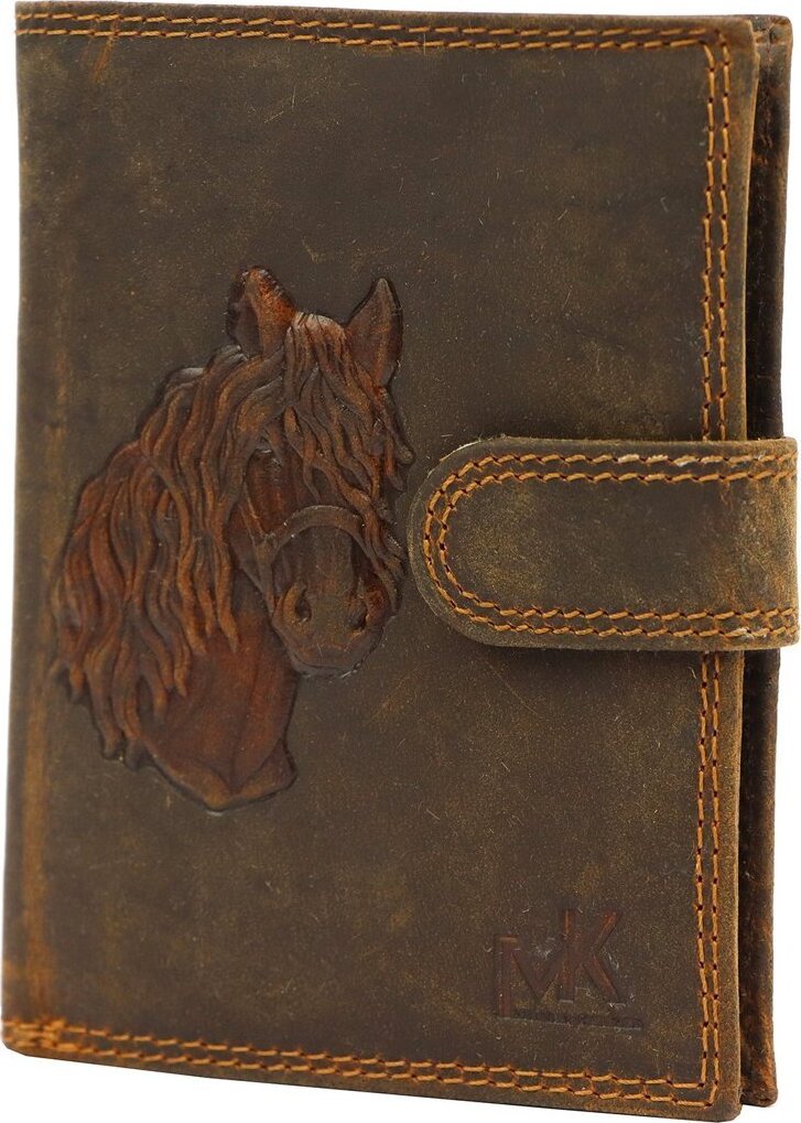 Money Kepper Skórzany męski portfel Money Kepper CCH 5601B NoSize