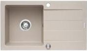 Zlewozmywak Pyramis 1-komorowy Sparta z ociekaczem 76 x 44cm beżowy (70000001)