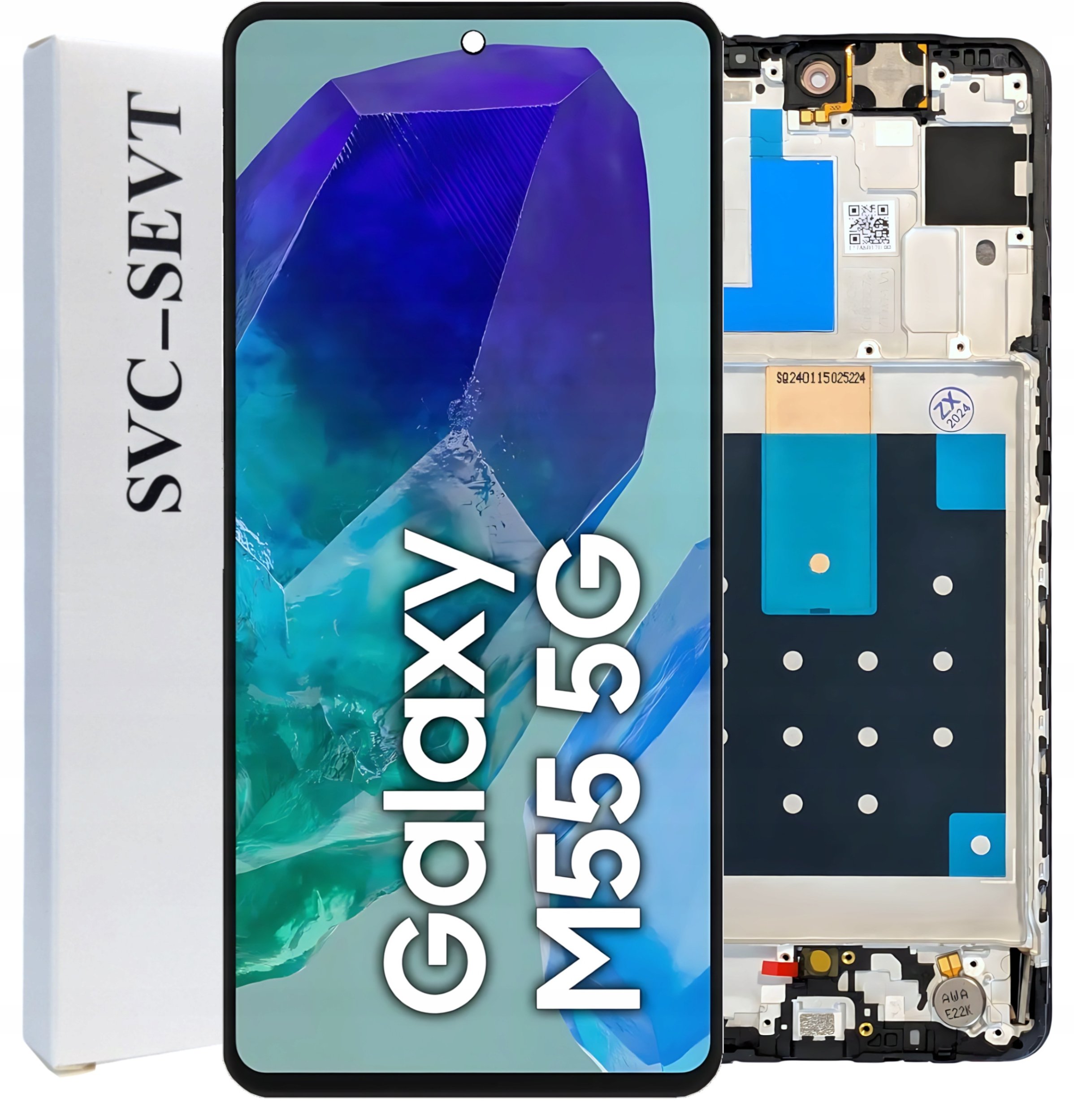 Wyświetlacz do Samsung Galaxy M55 Ekran LCD Ramka Oryginał Zila SM-M556B (5904858345540)