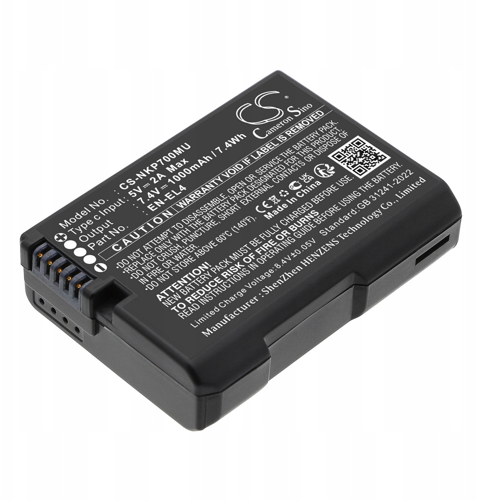 Akumulator Bateria Typ En-el4 A E - Nikon D2 H Hs X Xs D3 S X F6 Port Usb-c / Cs-nkp700mu