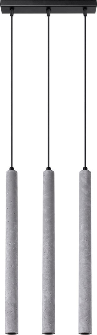 Lampa wisząca Sollux Lighting SOLLUX Lampa wisząca PASTELO 3L beton 3 x G9 SL.1272