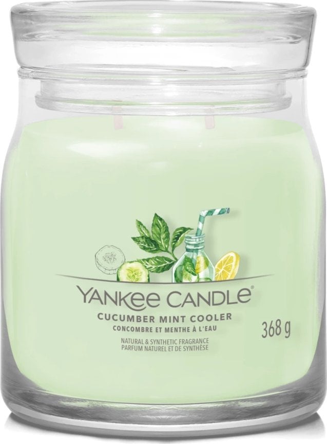 Yankee Candle Yankee Candle Signature Cucumber Mint Cooler Świeca Średnia 368g