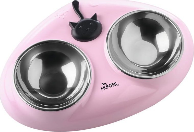 Hunter Hunter Miska dla kota podwójna Moulins 150 ml róż