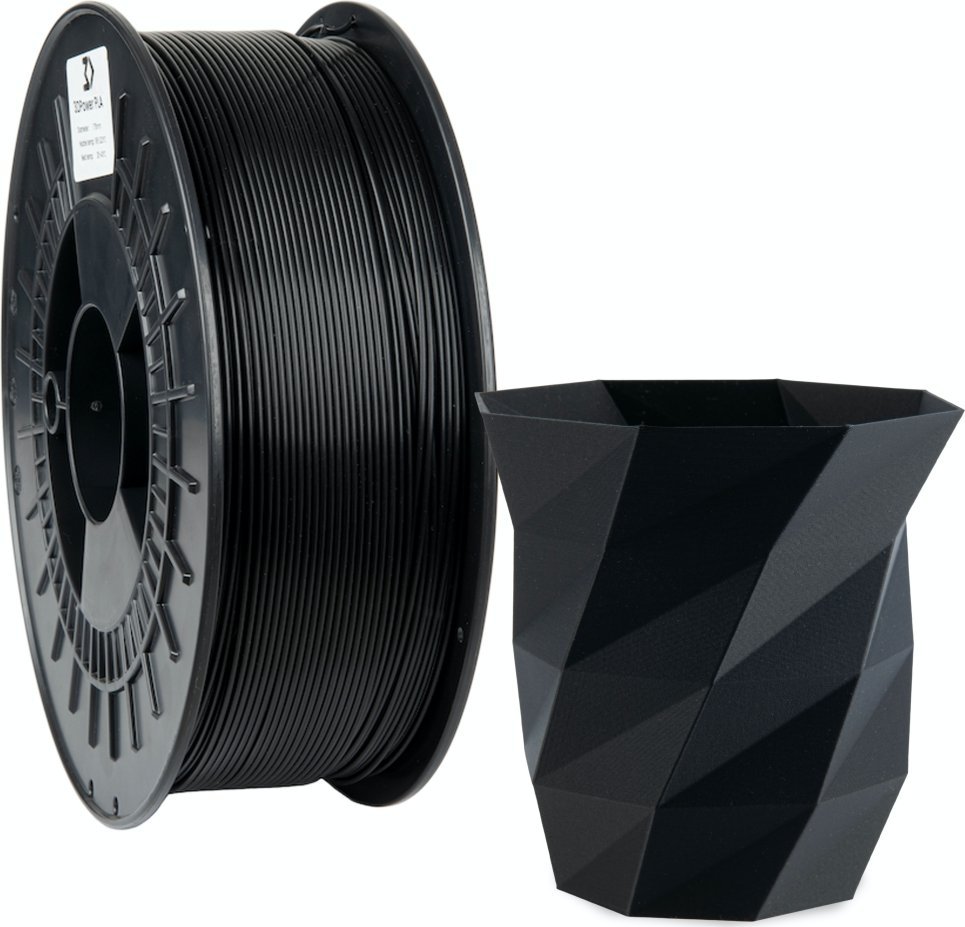 3DPower Filament 3DPower PLA MATTE 1.75mm Czarny 1kg