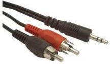 Kabel Gembird Jack 3.5mm - RCA (Cinch) x2 0.2m czarny (CCA458/0.2)