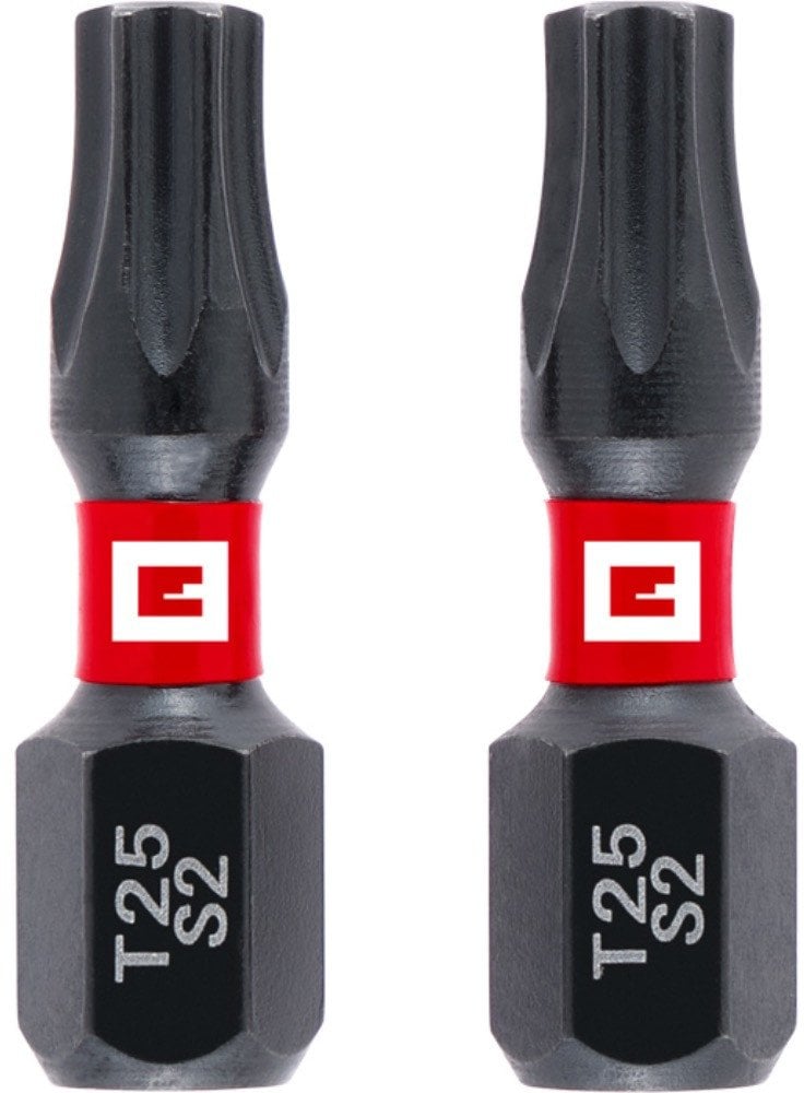 BITY PODWÓJNIE SKRĘTNE T25 S2 25MM 2 SZT.