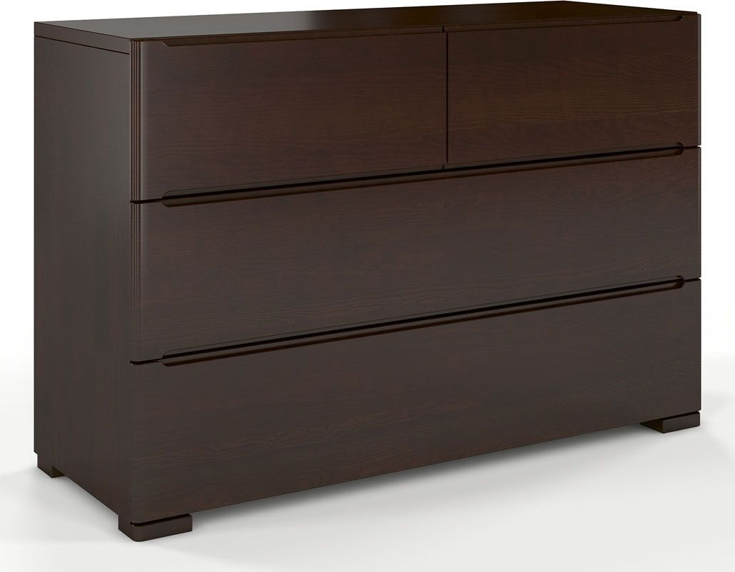 Elior Komoda drewniana 4 szuflady Ventos 3S - Palisander