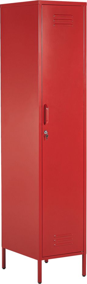 Shumee Szafa biurowa metalowa czerwona FROME