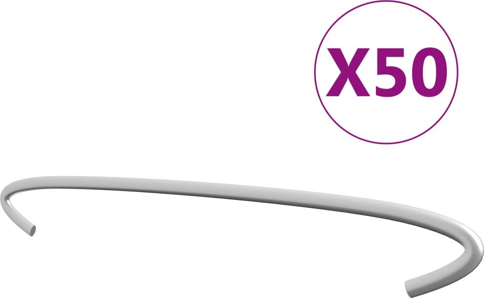 vidaXL Stężenia do gabionów, 50 szt., galwanizowana stal, 30 cm