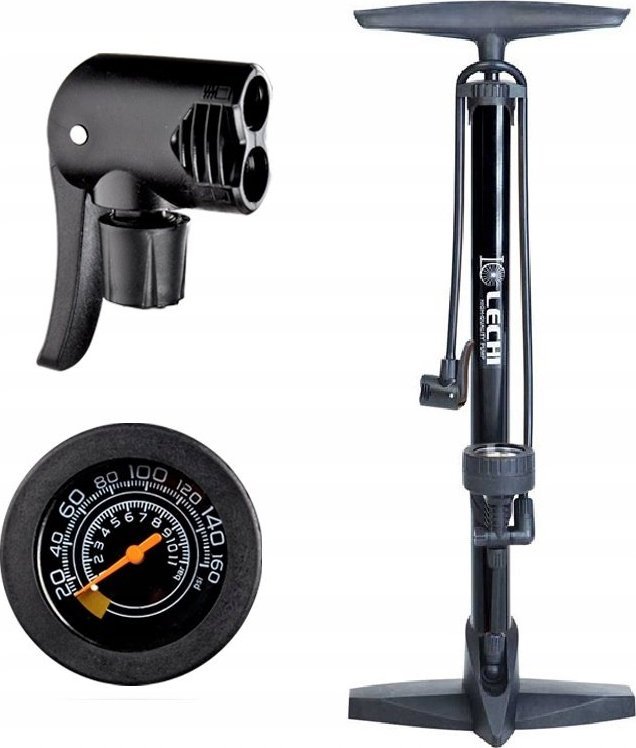 Korbi POMPKA ROWEROWA Z MANOMETREM AV FV SV WARSZTATOWA