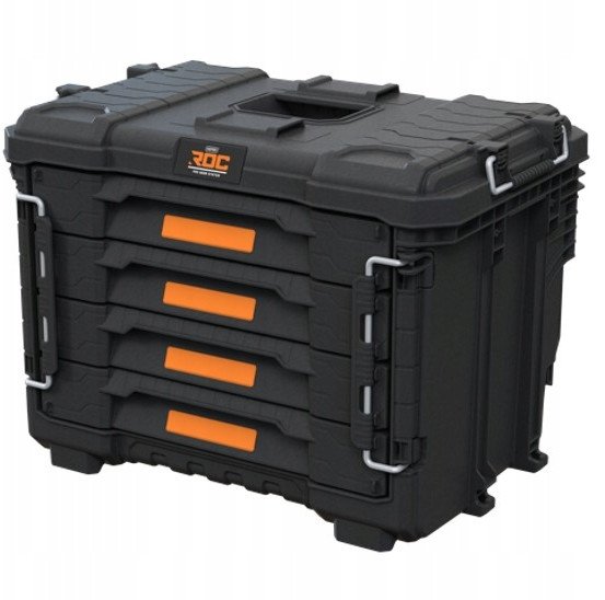 Skrzynka narzędziowa XL ROC Pro Gear 2.0 z 4 szufladami 56,5x37,5x41,3cm