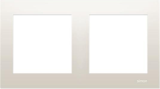 Kontakt-Simon Ramka podwójna SIMON54 uniwersalna kremowa (DR2/41)