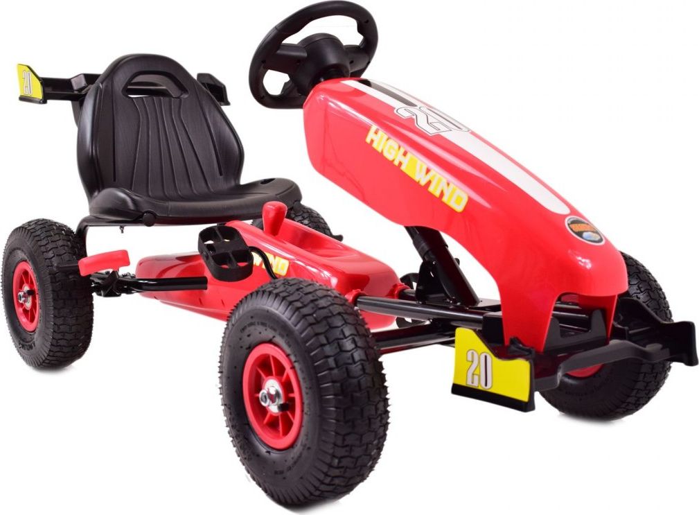 Super-Toys Gokart Na Pedały Koła Pompowane Hamulce/g203
