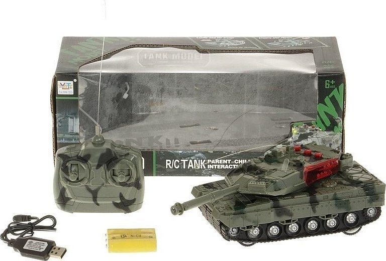 Czołg zdalnie sterowany ze światłem i dźwiękiem