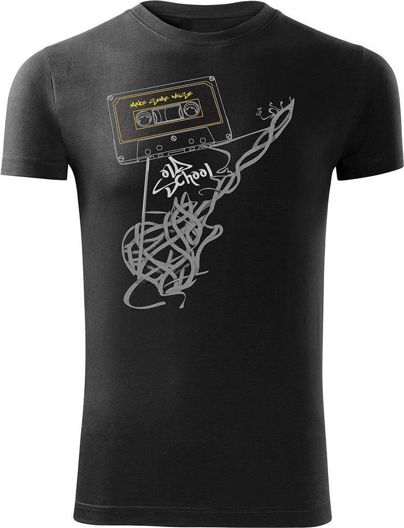 Topslang Koszulka dla gitarzysty męska czarna SLIM XL