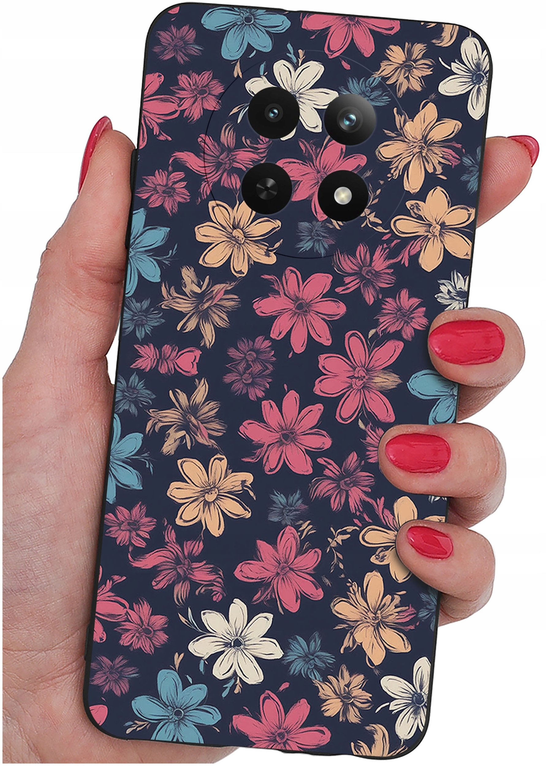 Etui do Realme 12 5G | 12x 5G WZORY |SILIKONOWE MATT CASE + SZKŁO 9H