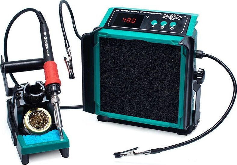 Techrebal Stacja lutownicza grotowa 110W z pochłaniaczem oparów oraz uchywytami montażowymi Yihua 948D Q III